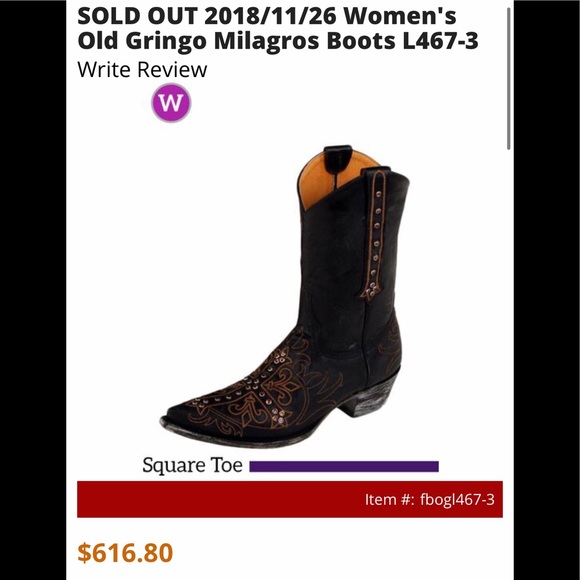 OLD GRINGO MILAGROS BOOTS🎀 - Picture 14 of 14